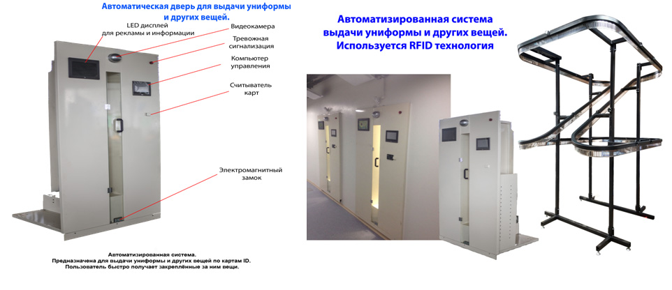 автоматическая дверь выдачи